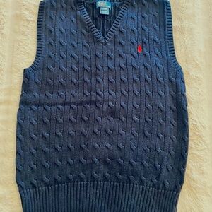 Boys Polo Ralph Lauren Cable Knit Sweater Vest